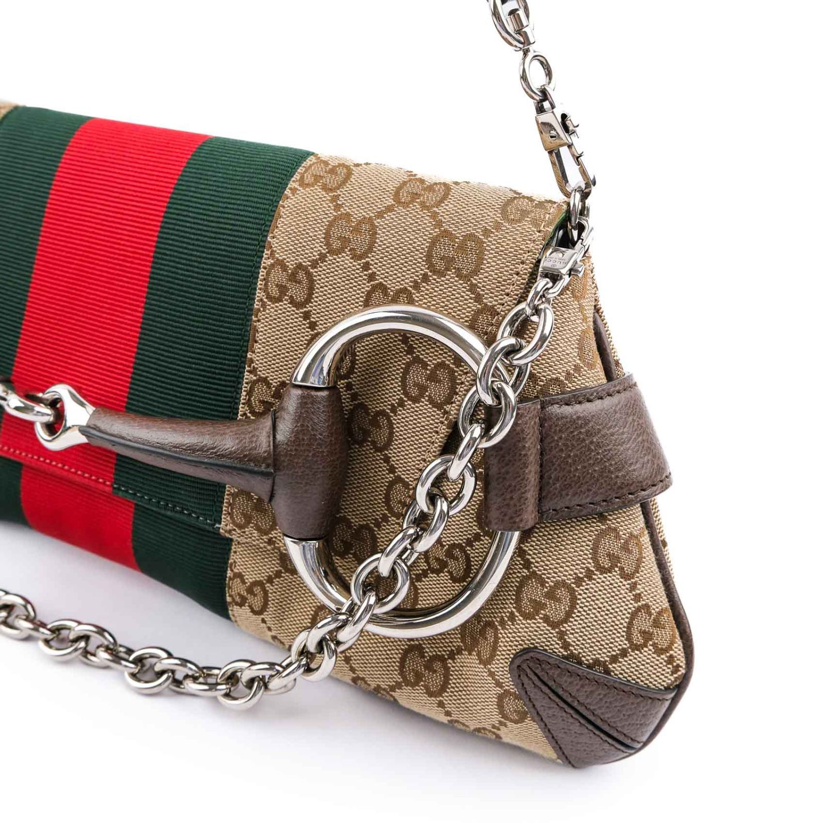中古】【美品】GUCCI グッチ GGキャンバス ホースビット キャンバスx