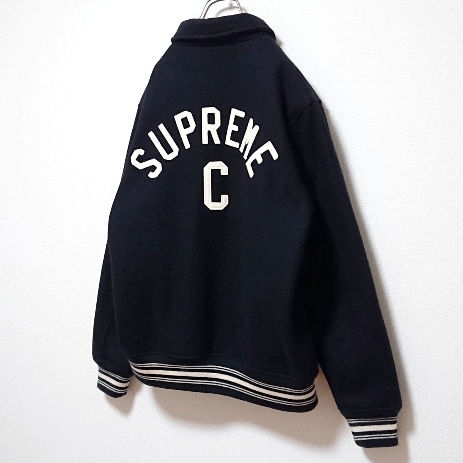 希少 即完売モデル シュプリーム 刺繍 Sロゴ スナップボタン