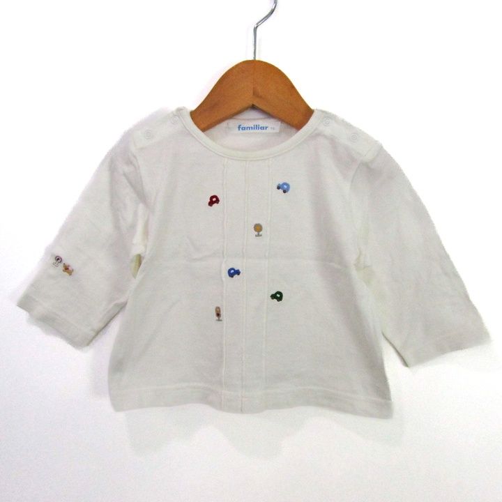 ファミリア カットソー 車 シャツ トップス ベビー 男の子用 70サイズ