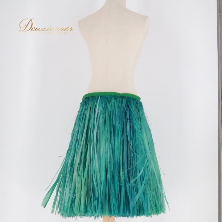 緑色フラダンス　モレ フラダンス 衣装 モレ グリーン系 腰みの ショート丈 スカート