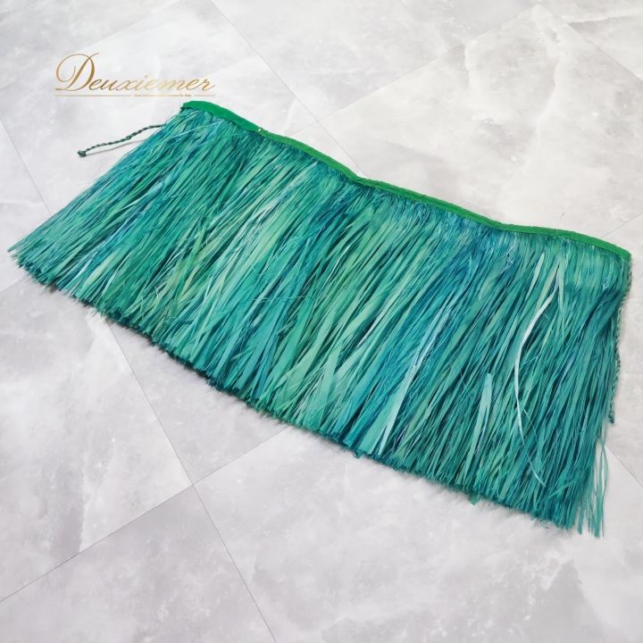 フラダンス 衣装 モレ グリーン系 腰みの ショート丈 スカート