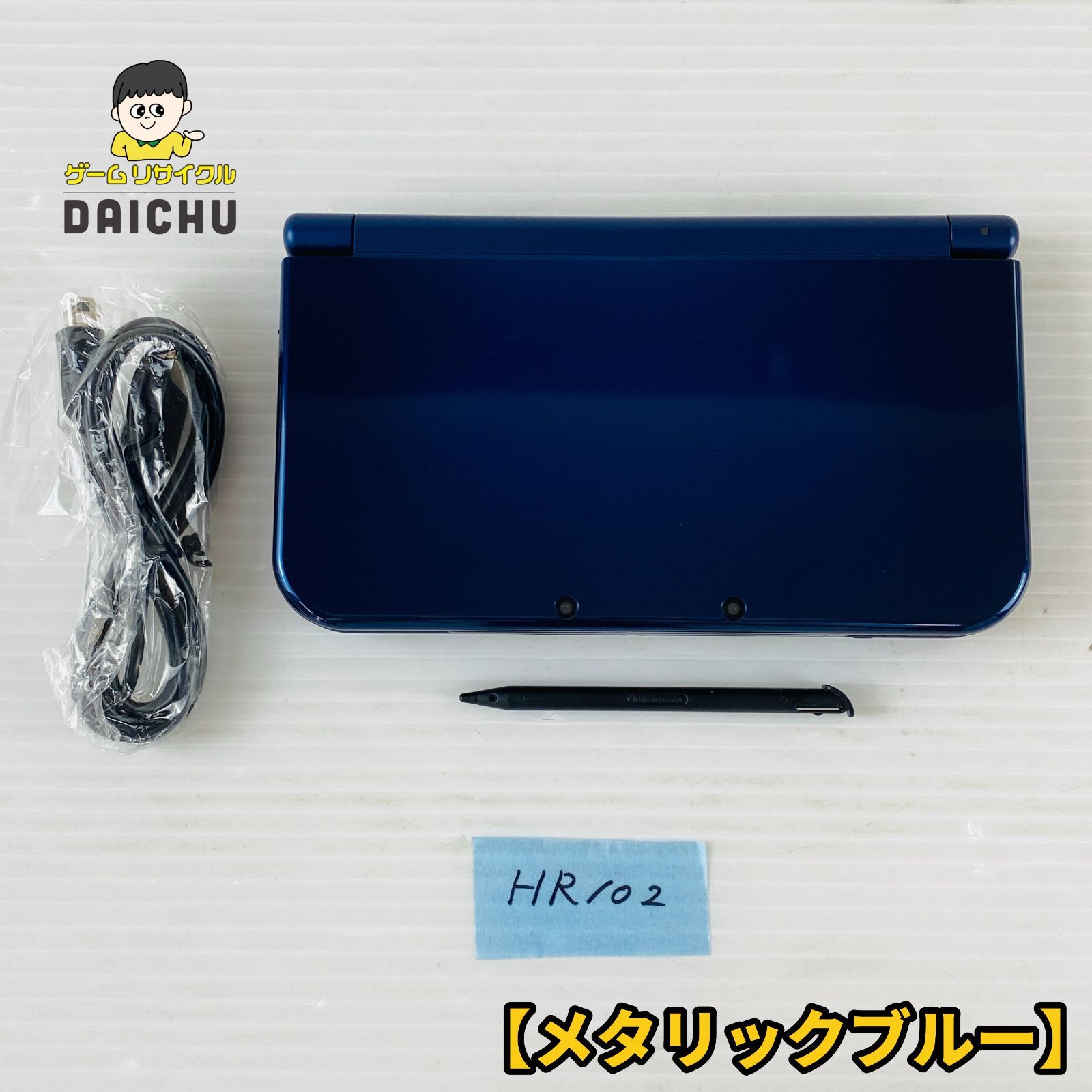 HR 102 3 DSLLメタリックブルー 本体 SDカード 4 GB USBケーブル タッチペン 携帯型ゲーム機 家庭用ゲーム機 上画面3 Dスクリーン ニンテンドー Nintendo 任天堂