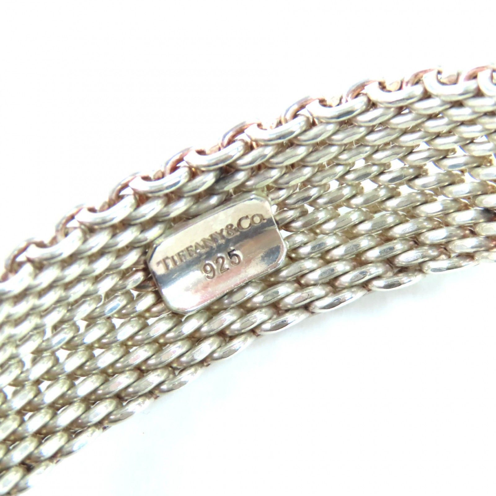 ティファニー　バングル　サマセット　メッシュ　シルバー925 ブレスレット ティファニー サマセット バングル ブレスレット メッシュ シルバー925