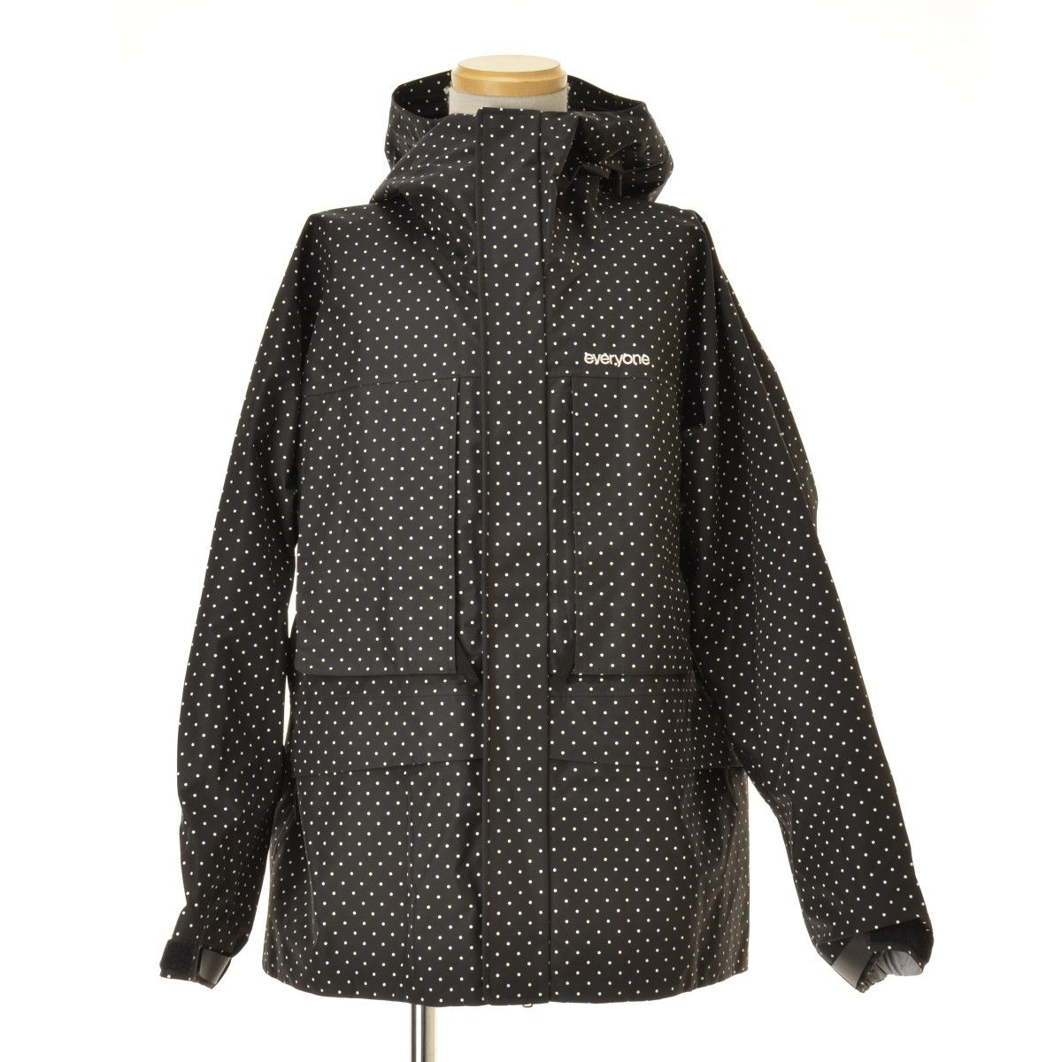 everyone×AKAD】AKAD037 polka-dot 3layer Jacket by AKAD フード付き