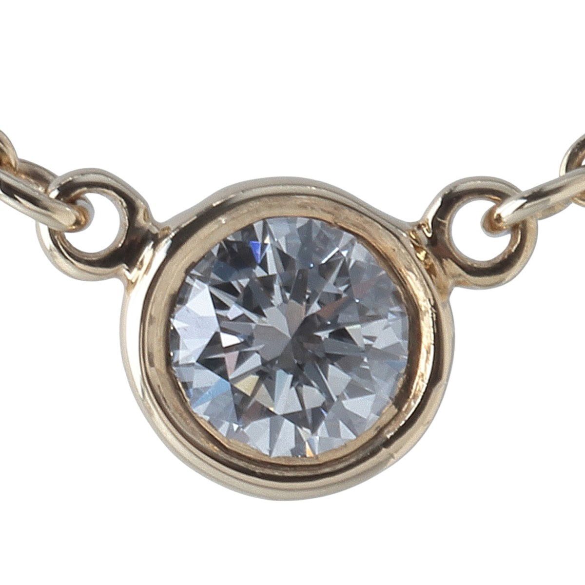 ティファニー ダイヤ ネックレス バイザヤード 枠4.4mm ダイヤ0.12ct
