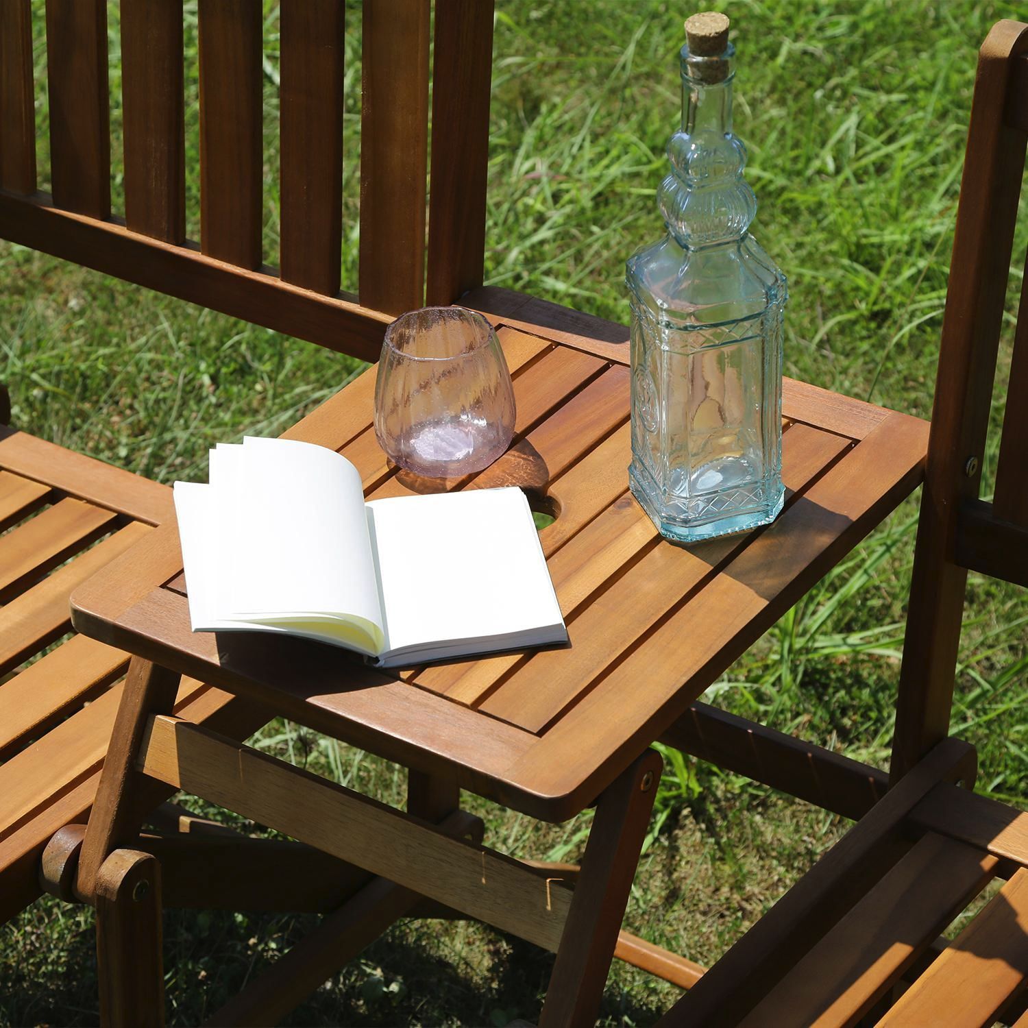 【新品・送料無料】フォールディング　ラブベンチ 楽天市場】ベンチ フォールディング ラブベンチ ミニテーブル付き