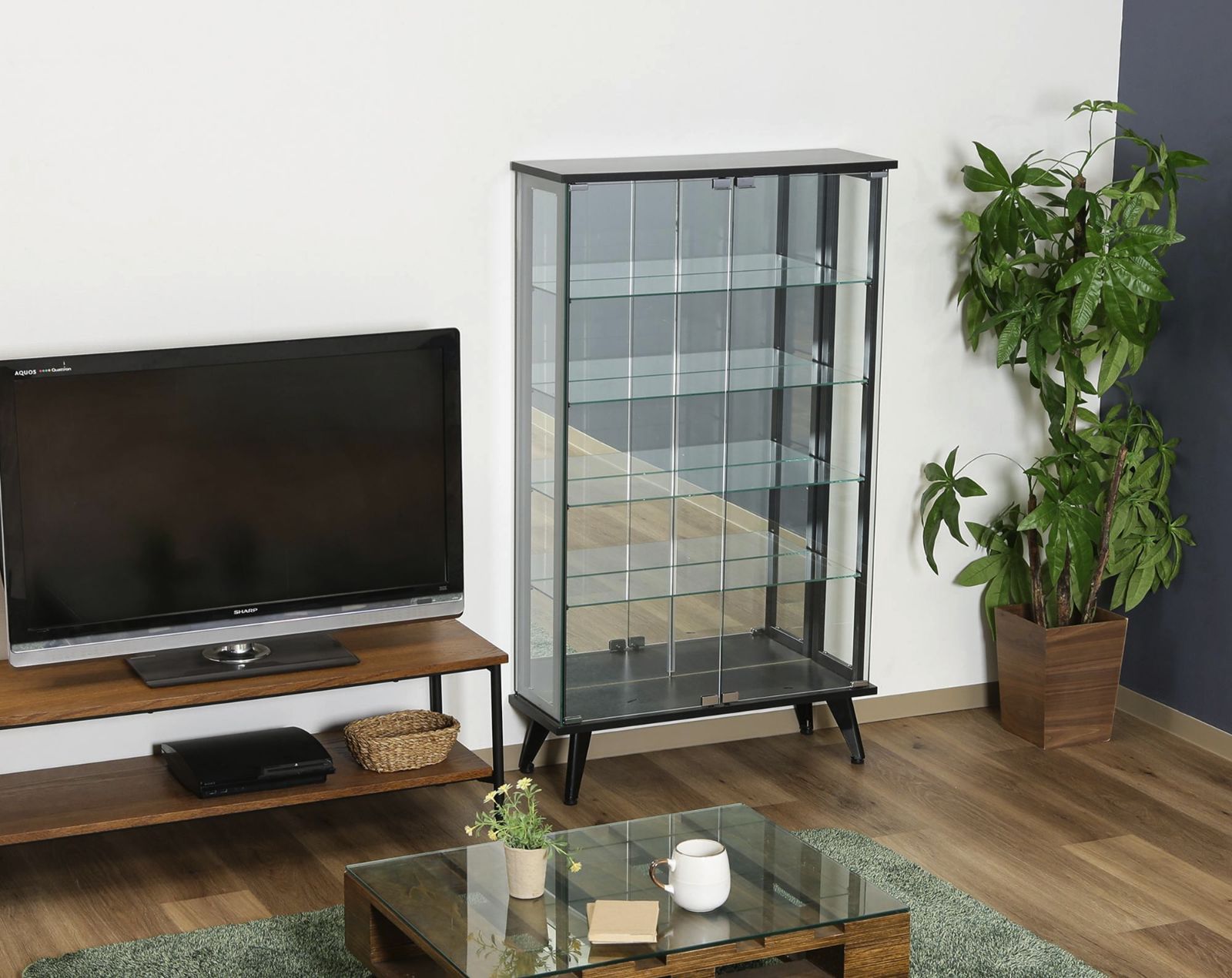 ガラスディスプレイラック BK TMG-G109 - メルカリ