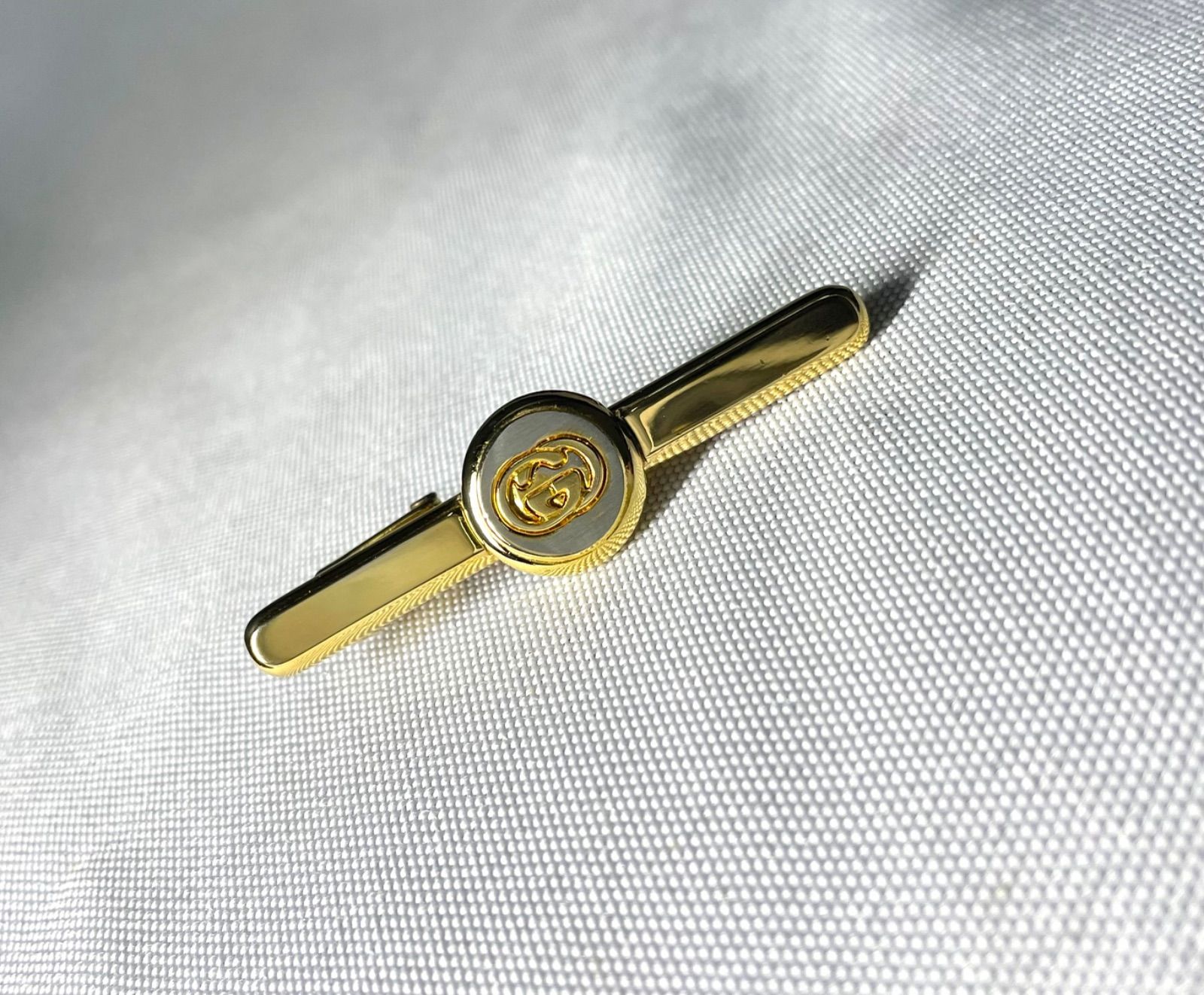 3964 美品 オールドグッチ ヴィンテージ ネクタイピン ゴールドカラー