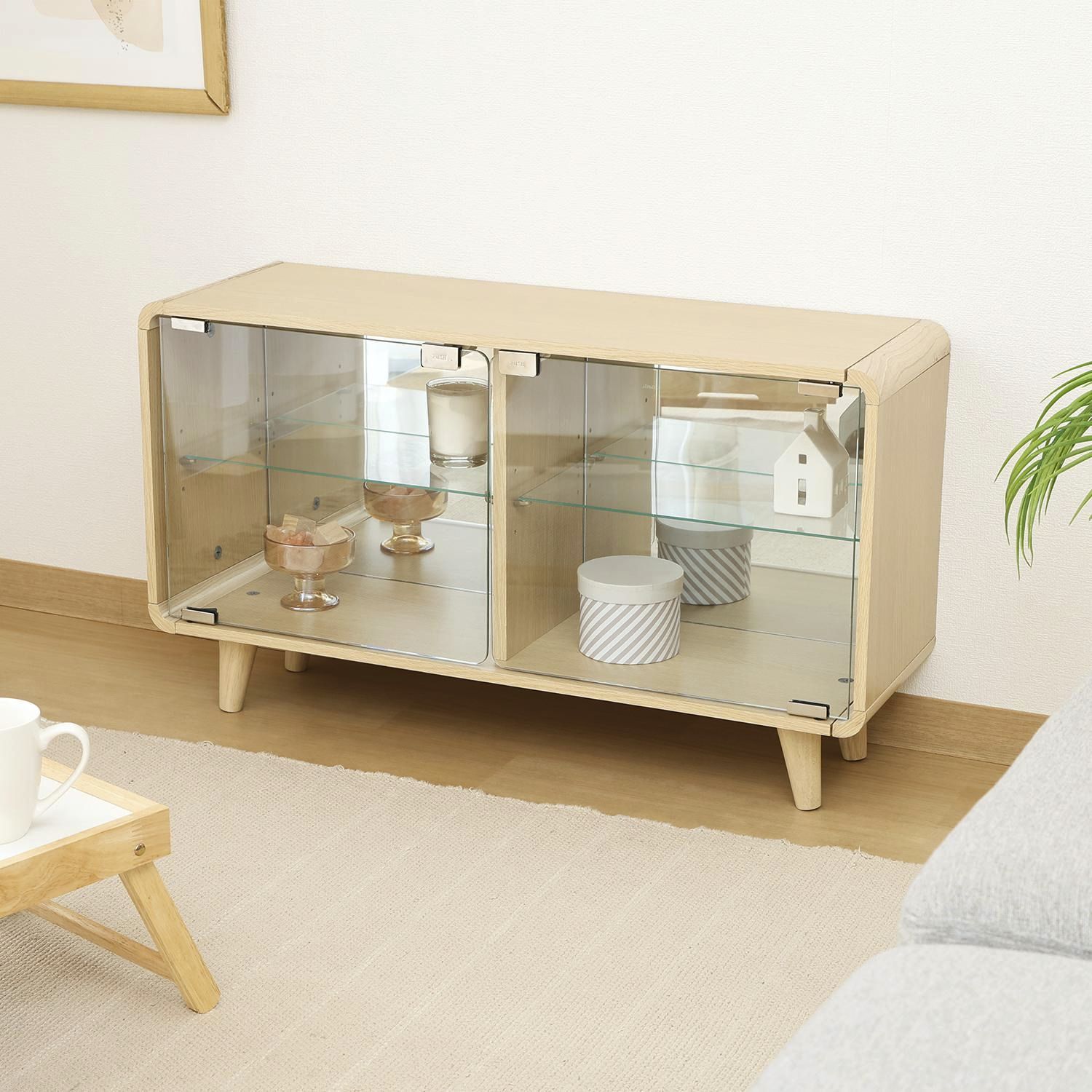 コレクションシェルフ クレール ワイド オークナチュラル - メルカリ