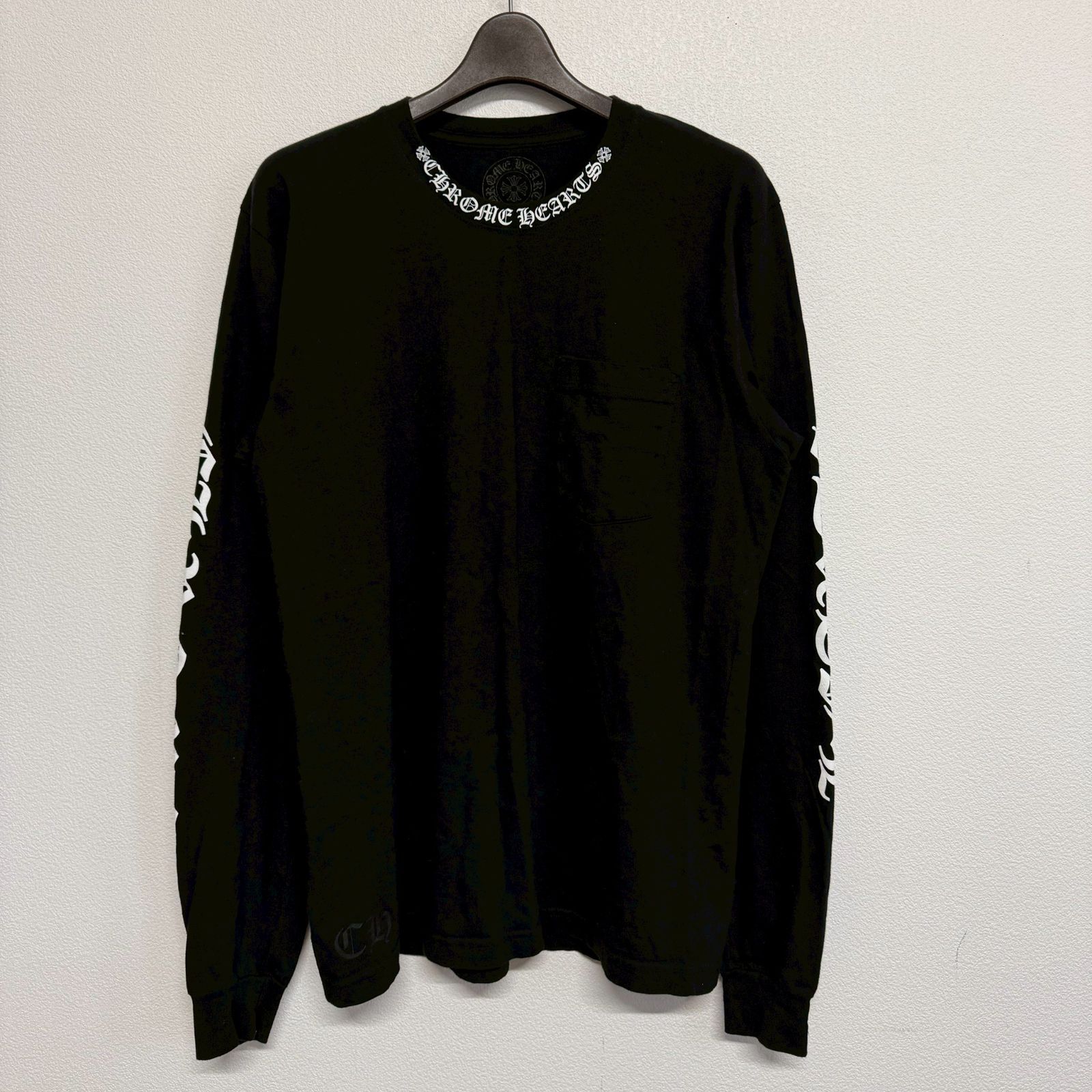 CHROME HEARTS Neck Logo クロムハーツ ネックロゴ 黒 ブラック 長袖