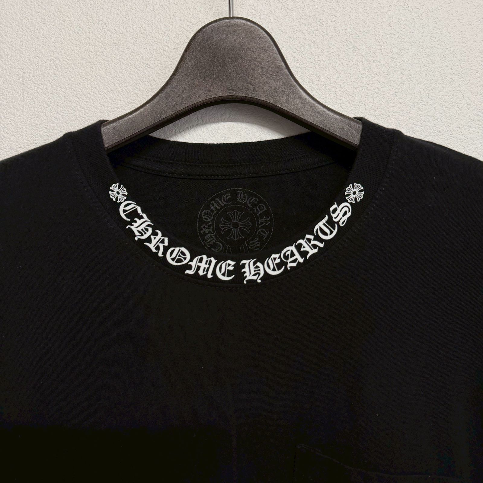 CHROME HEARTS Neck Logo クロムハーツ ネックロゴ 黒 ブラック 長袖 