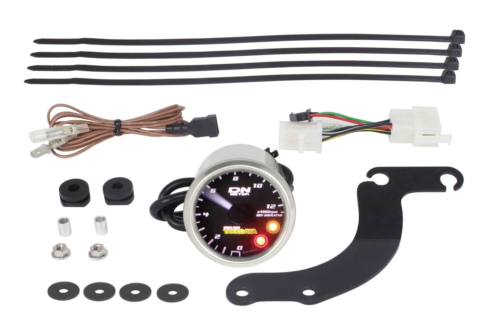 新品 スペシャルパーツ武川 φ48スモールDNタコメーター 12500rpm レブ