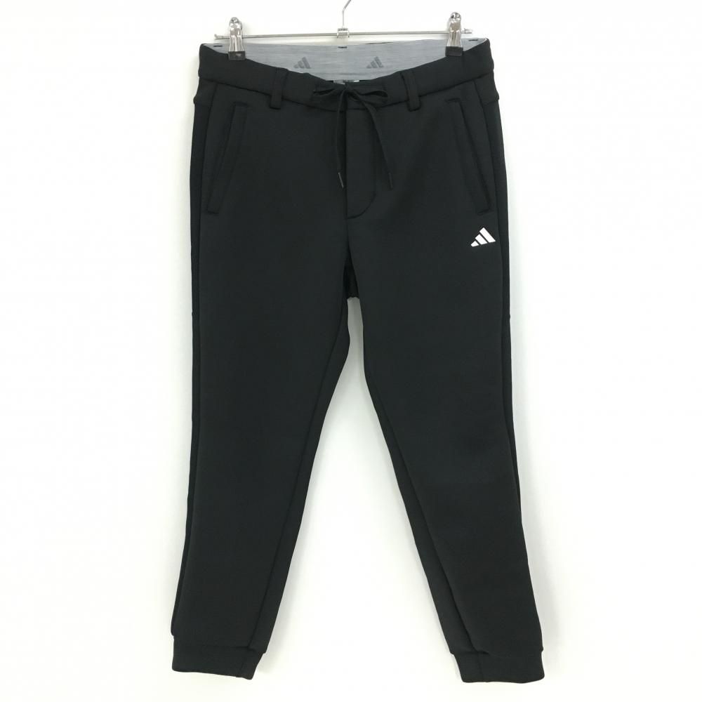 アディダス ジョガーパンツ 黒 ダンボールニット 無地 メンズ 82