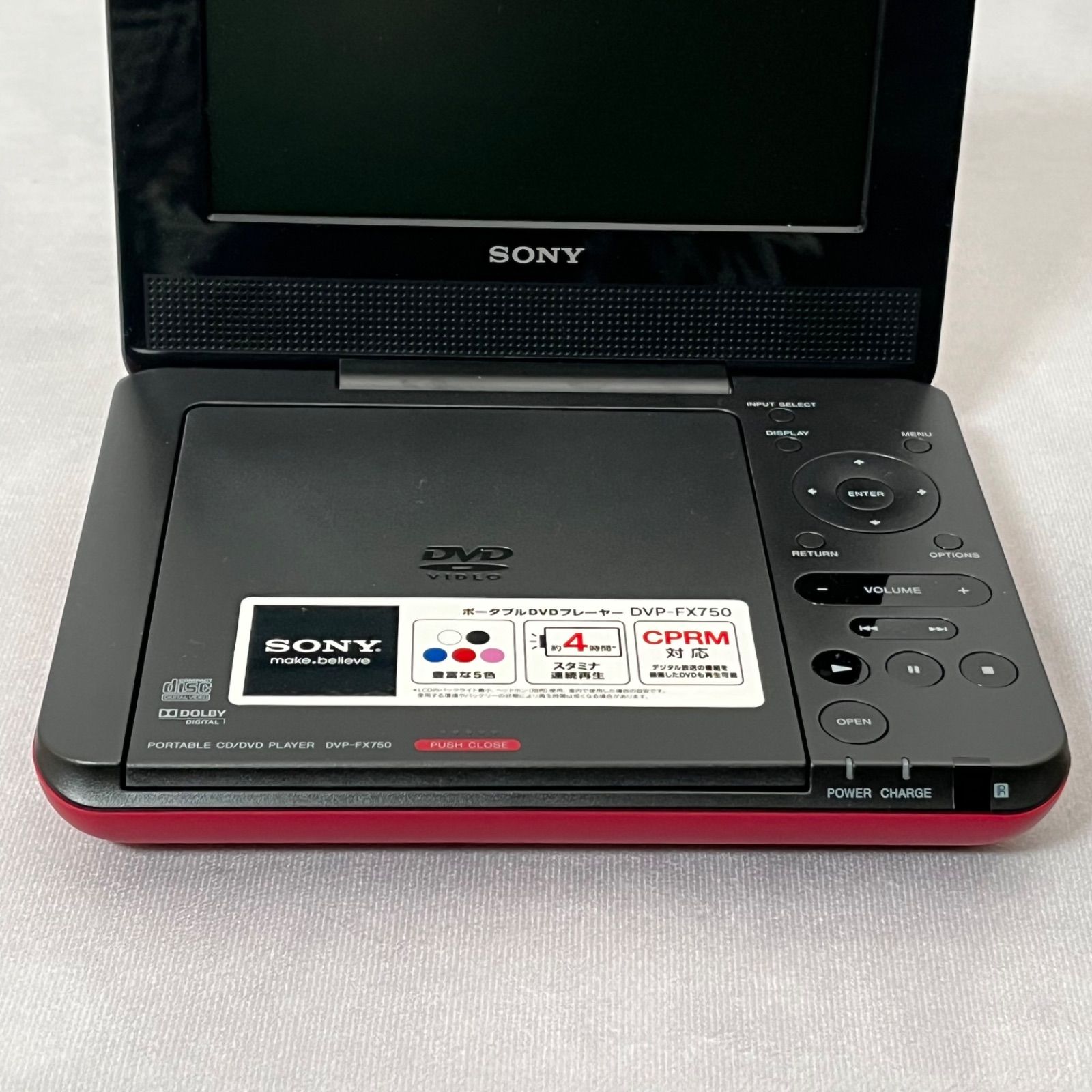 SONY ポータブルDVDプレーヤー DVP-FX750 Amazon.com: Sony DVP-FX750 7-Inch Portable DVD Player, Black (2010
