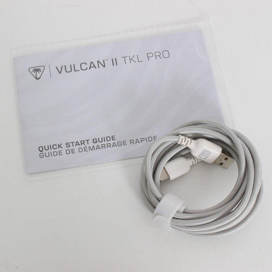 美品】TURTLEBEACH Vulcan II TKL Pro TBK-2002-14-JP ホワイト 有線