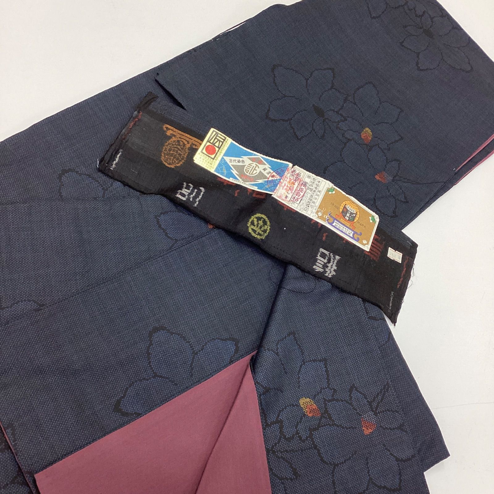 未使用　新品　美品　袷　証紙　本場奄美大島紬　フルセット　4点 中古品 袷着物 本場奄美大島紬 証紙つき 正絹 ワイドサイズ R281