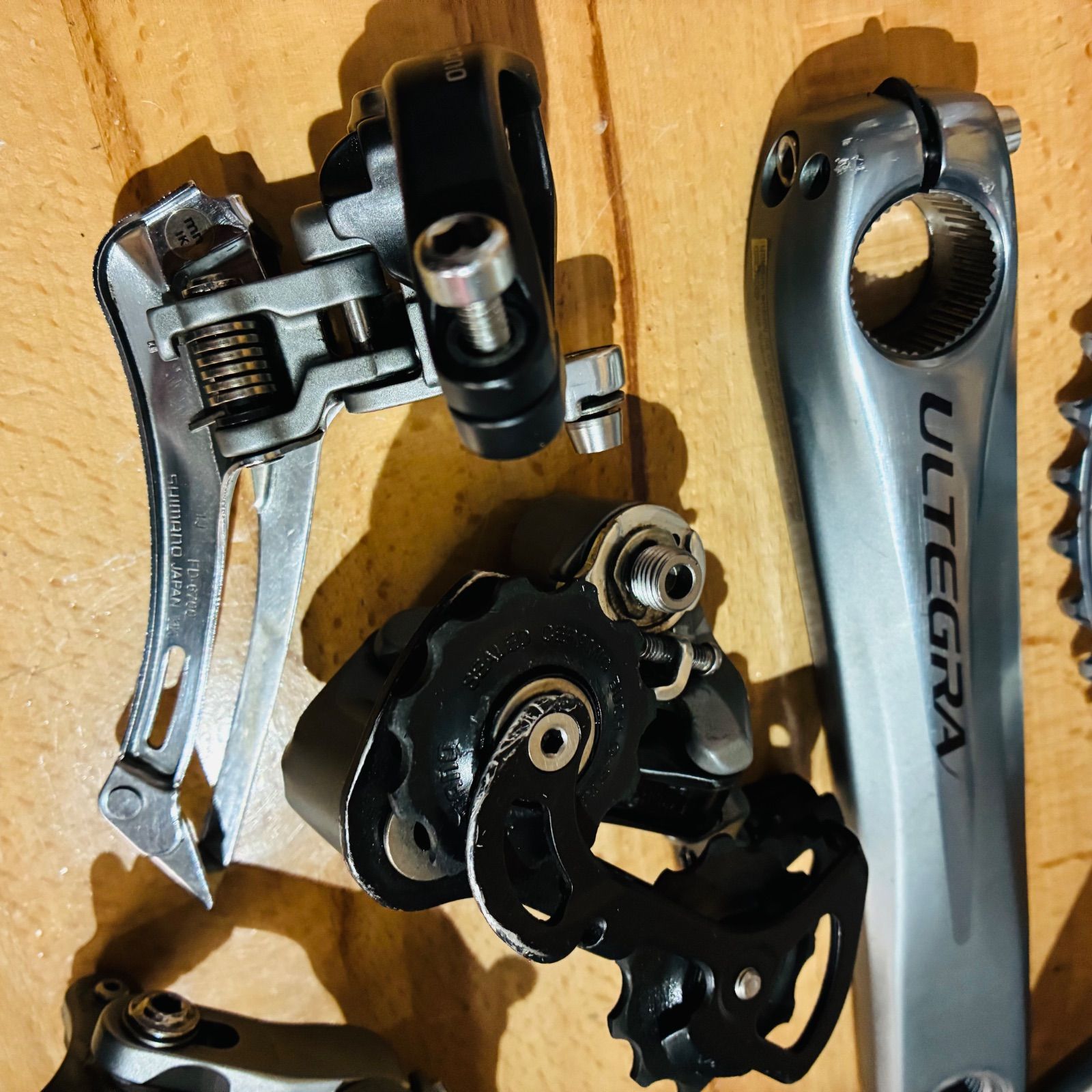 良品】 シマノ アルテグラ 6700 2×10s グループセット 50-34T 165mm 11