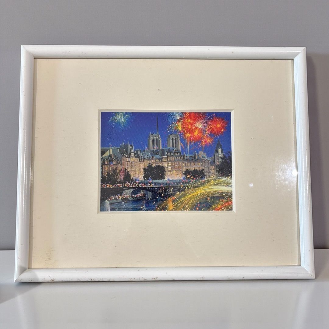 大人気 ヒロ・ヤマガタ「パリ祭」額縁入り 共箱 - メルカリ