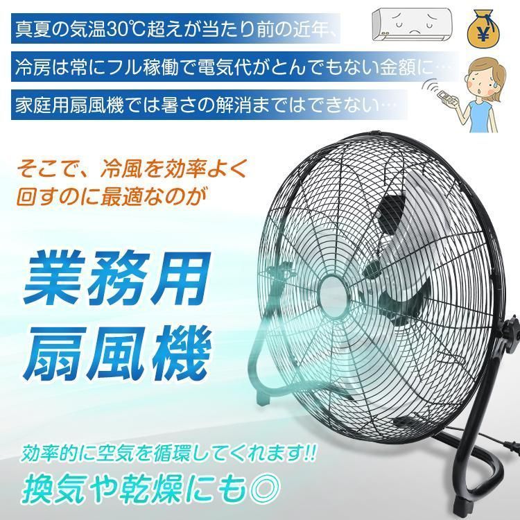 工場扇 扇風機 サーキュレーター 扇 床置き 大型 強風 業務用 工場扇風機 用扇風機 53 cm 羽根 フロア扇風機 置き型