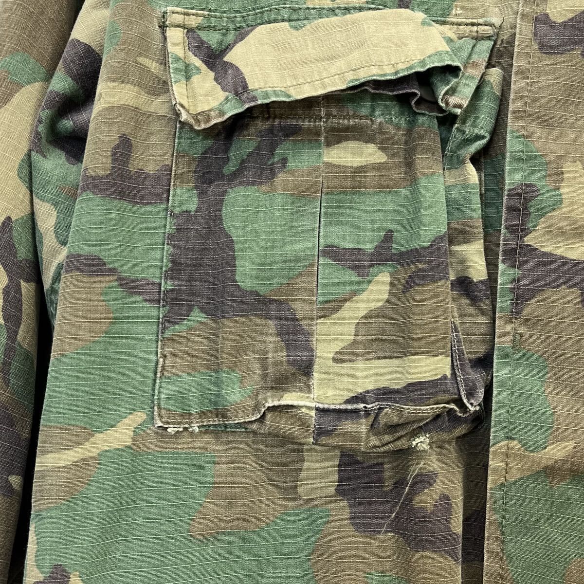 U.S.ARMY 8415-00-945-7652 80s USMC BDUジャケット リーフカモ 迷彩 