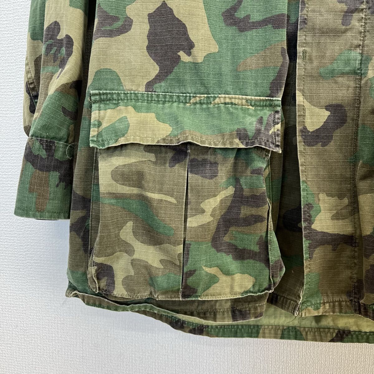 U.S.ARMY 8415-00-945-7652 80s USMC BDUジャケット リーフカモ 迷彩 