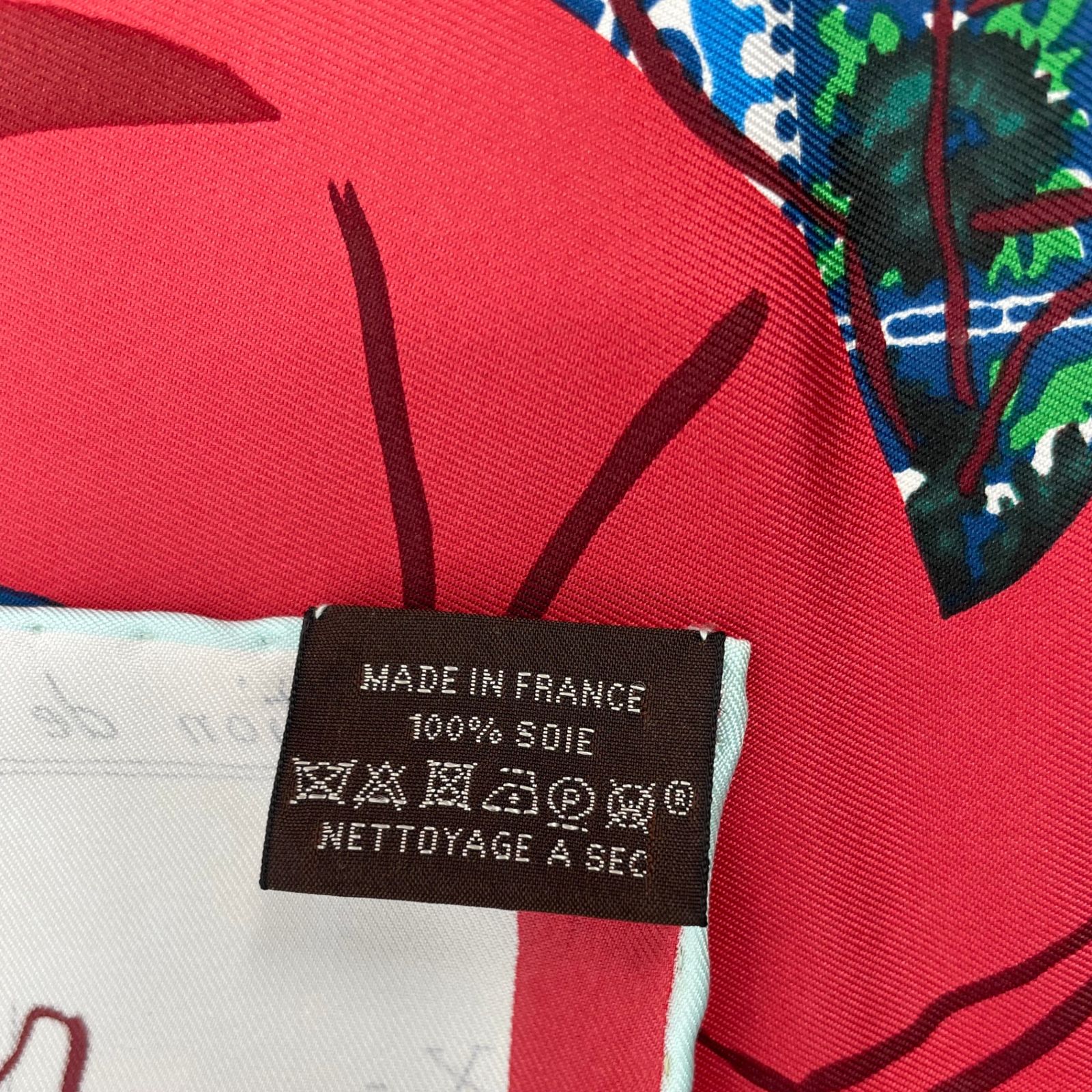 新品同様 HERMES エルメス スカーフ カレ90 シルク100％ La Maison des