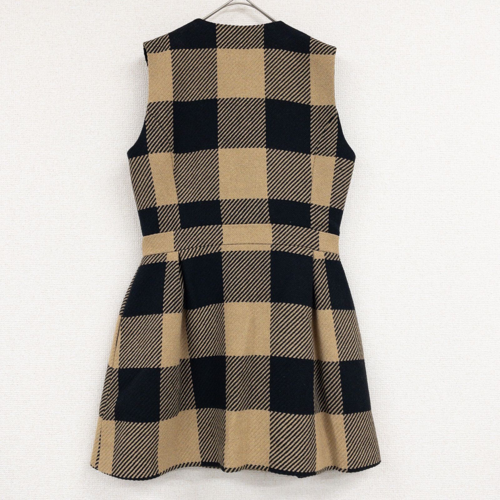 shellerシェリエ ブロックチェックジレワンピース shellerシェリエ