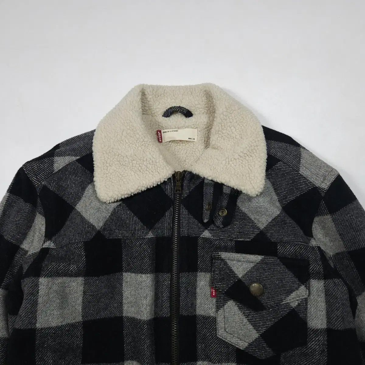 リーバイス シープスキン CHECK ジャケット L