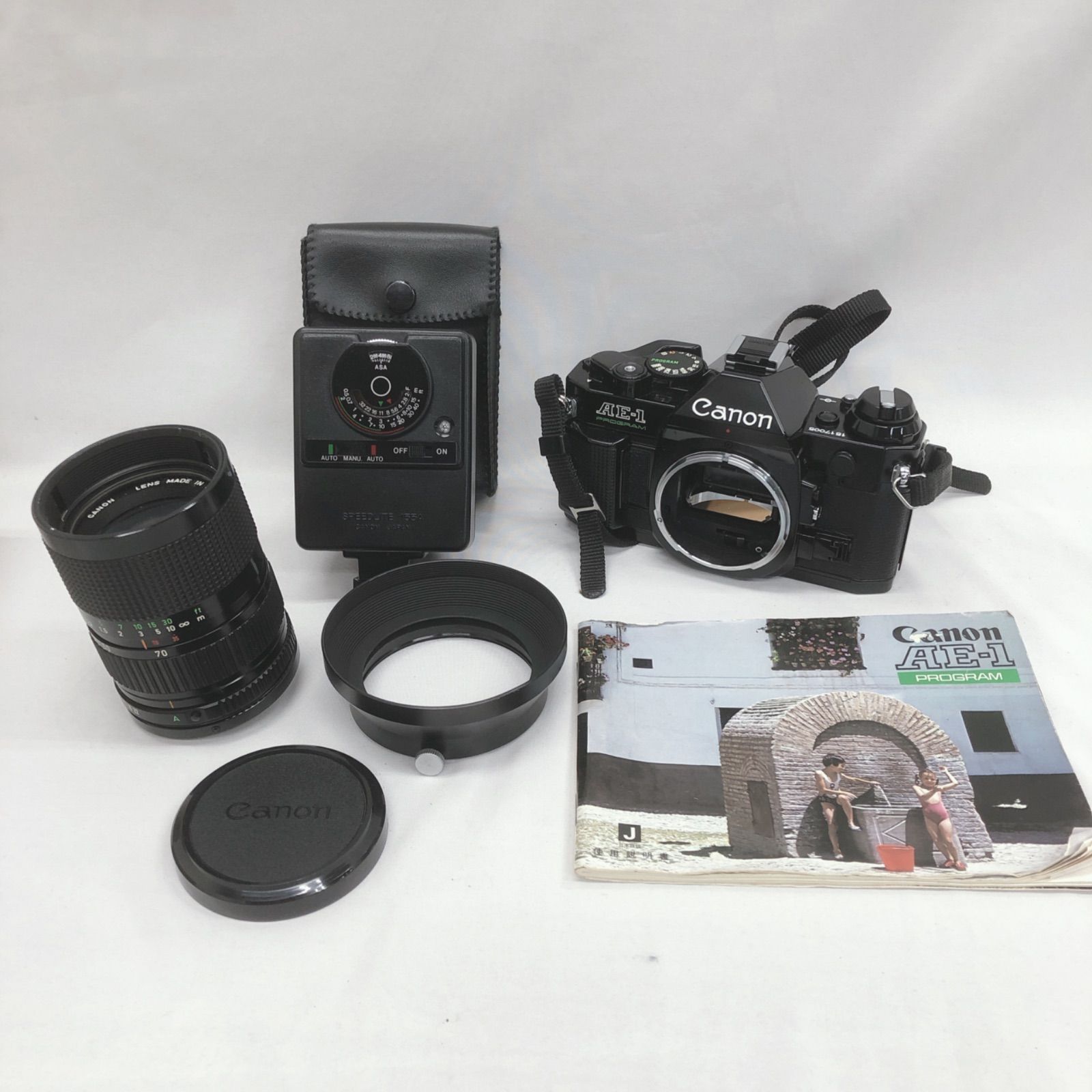 CANON AE-1カメラ　望遠レンズセット Canon AE-1 フィルムカメラ レンズセット - メルカリ