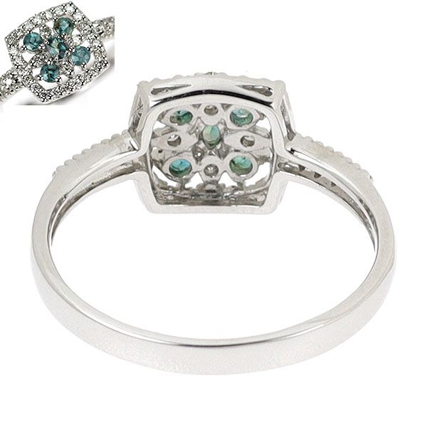 希少 Pt900 アレキサンドライト ダイヤモンド リング 0.18ct D0.144ct