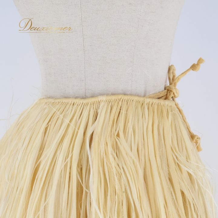 フラダンス 衣装 モレ ベージュ系 腰みの ショート丈 スカート