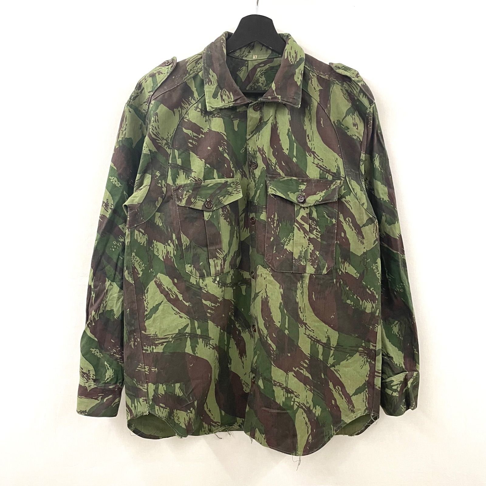 ポルトガル軍 MILITARY フィールドシャツ リザードカモ 迷彩
