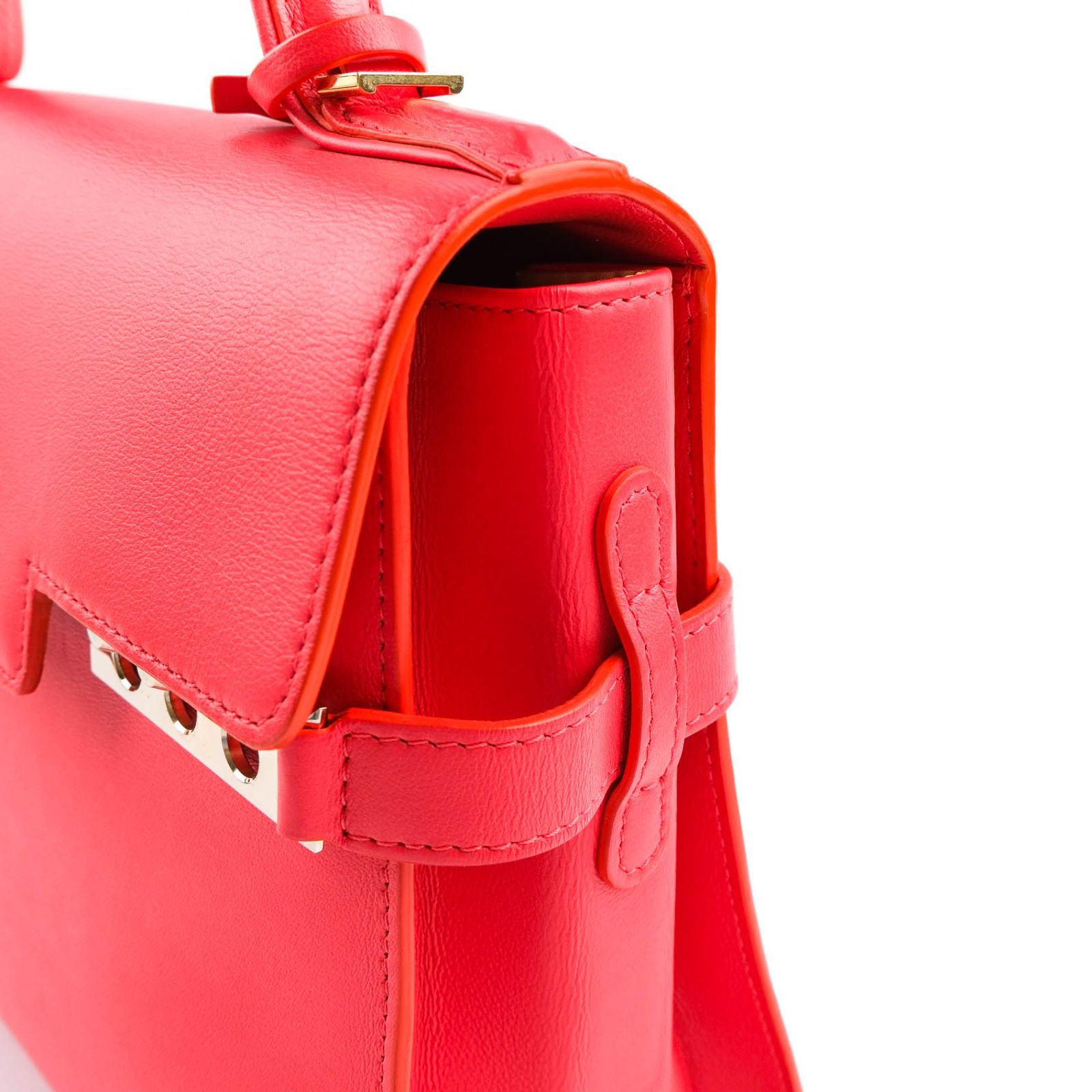 中古】DELVAUX デルボー タンペートMM レザー 2WAYハンドバッグ レッド 