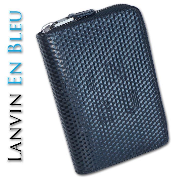 新品 LANVIN en Bleu 3Mスコッチガード 牛革 長財布 Ⓗ 箱なし ランバンオンブルー LANVIN en Bleu 牛革 長財布 ディジョン