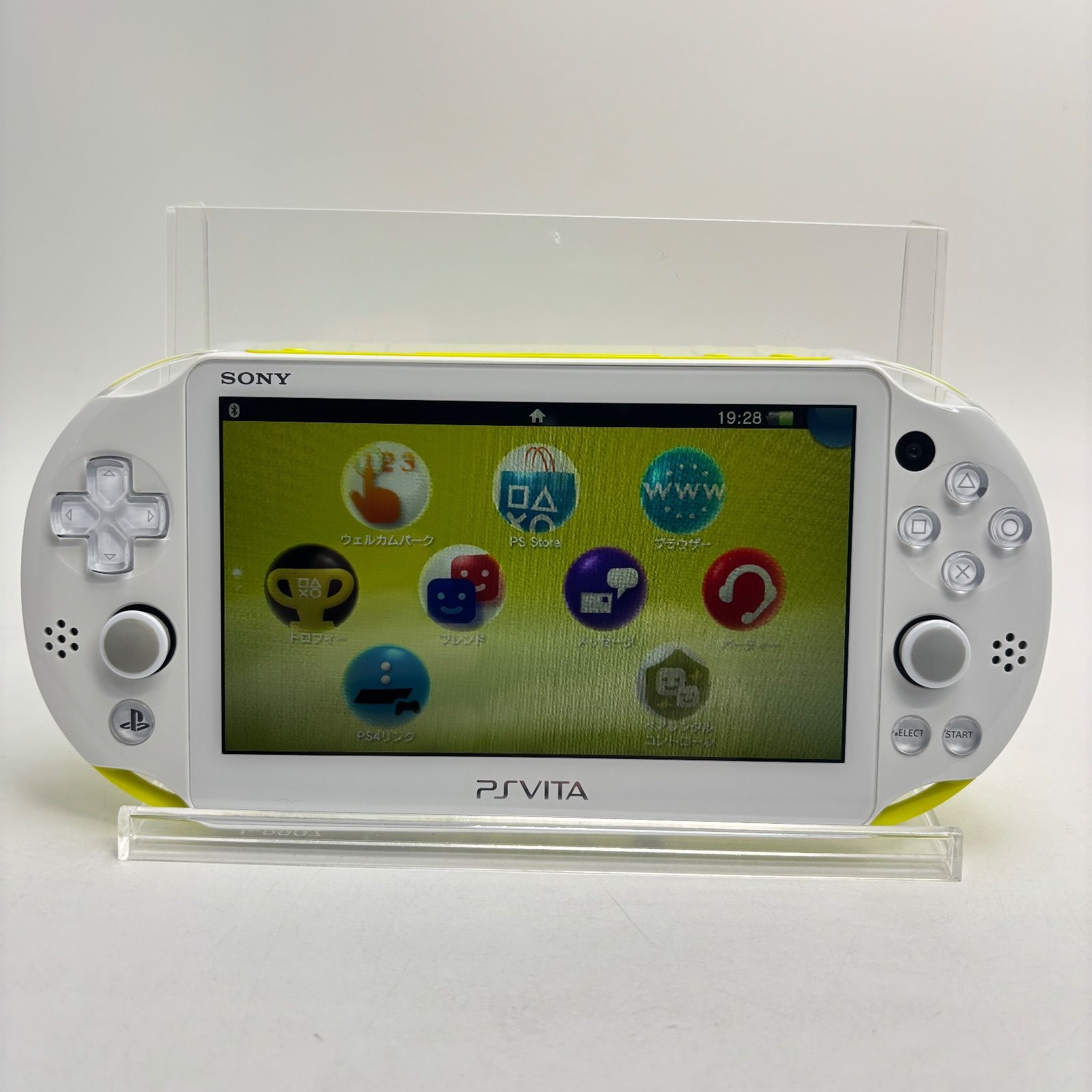 PS vita ライムグリーン(PCH-2000) +16GBメモリ(純正) 動作正常】PS Vita 本体 Wi-Fi ライムグリーン/ホワイト PCH-2000 ZA13
