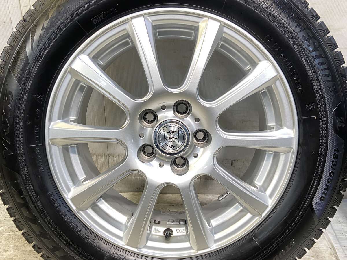 185/65R15 ブリヂストン ブリザックVRX3 WEDS JOKER 15x6.0 43 100-5穴