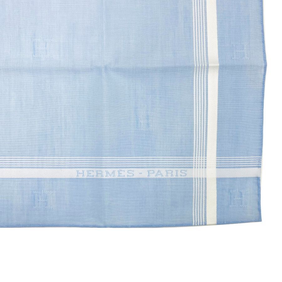 新品】エルメス HERMES ハンカチーフ ハンカチ《 Hレリーフ 》コットン