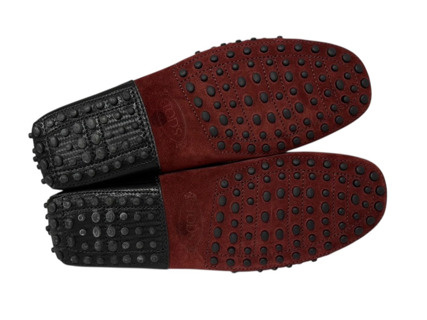極美品 TOD'S × FERRARI トッズ × フェラーリ ゴンミーニ XRM0EO0H6007B7027N ドライビングシューズ ベロア ローファー サイズ6 赤 中古 4b010724 極美品 TOD'S × FERRARI トッズ × フェラーリ ゴンミーニ