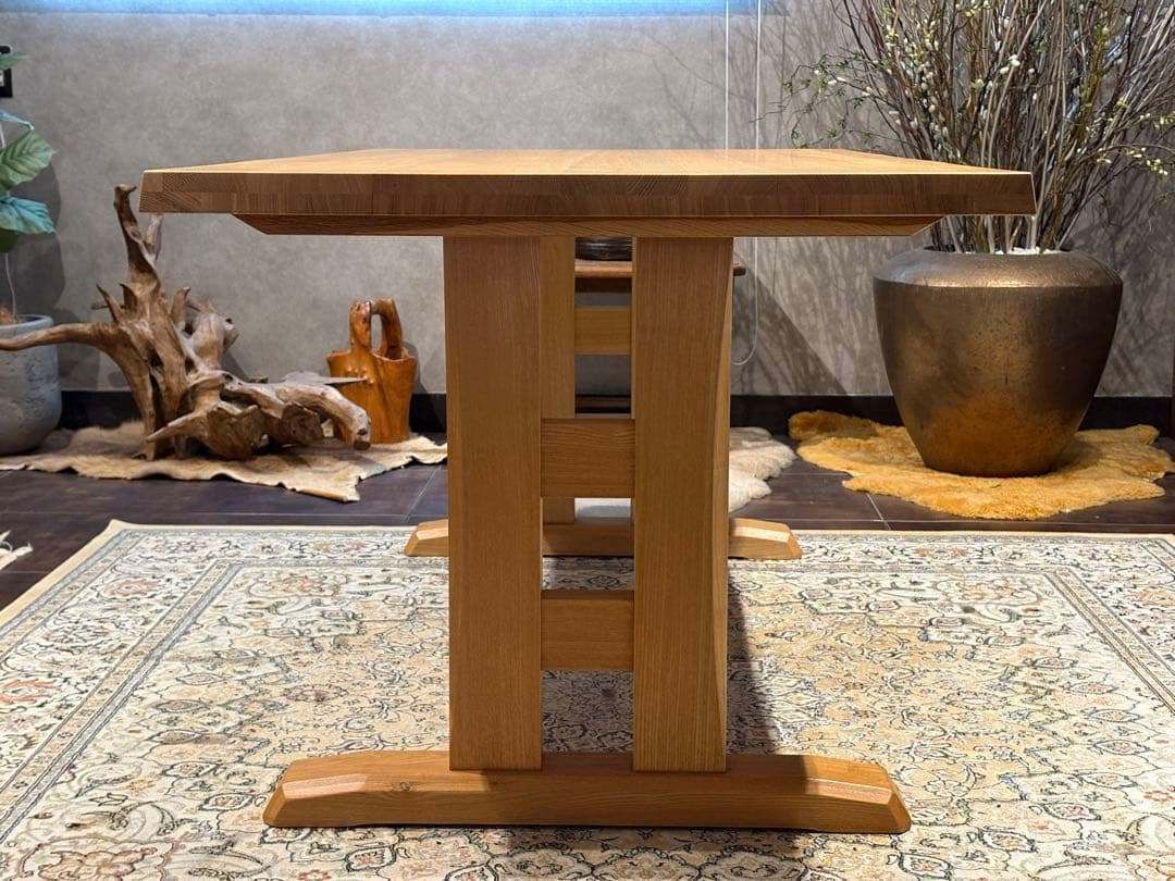 無垢材 ダイニングテーブル 食卓机 アンティーク ヴィンテージ