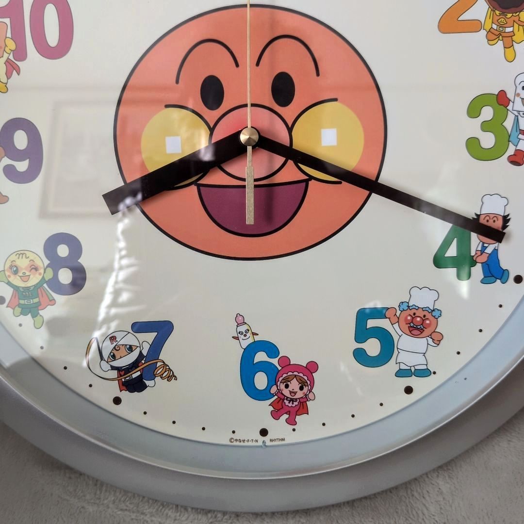 【美品】アンパンマン　掛け時計　壁掛け　廃盤品 美品】アンパンマン 壁掛け時計 直径約30cm「それいけ！アンパンマン