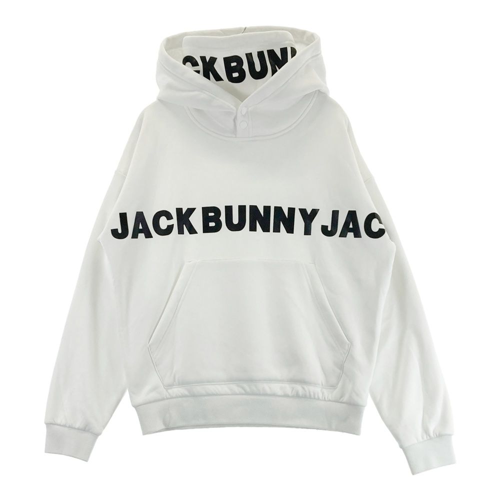 Jack Bunny!! ホワイトパーカー　1 サイズ：1 JACK BUNNY ジャックバニー 裏ボア スウェットパーカー