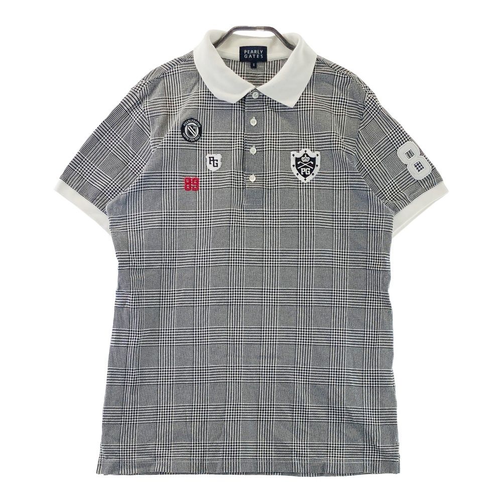 PEARLY GATES チェック柄 ゴルフシャツ【サイズ6】 サイズ：6 PEARLY GATES パーリーゲイツ 半袖ポロシャツ グレン