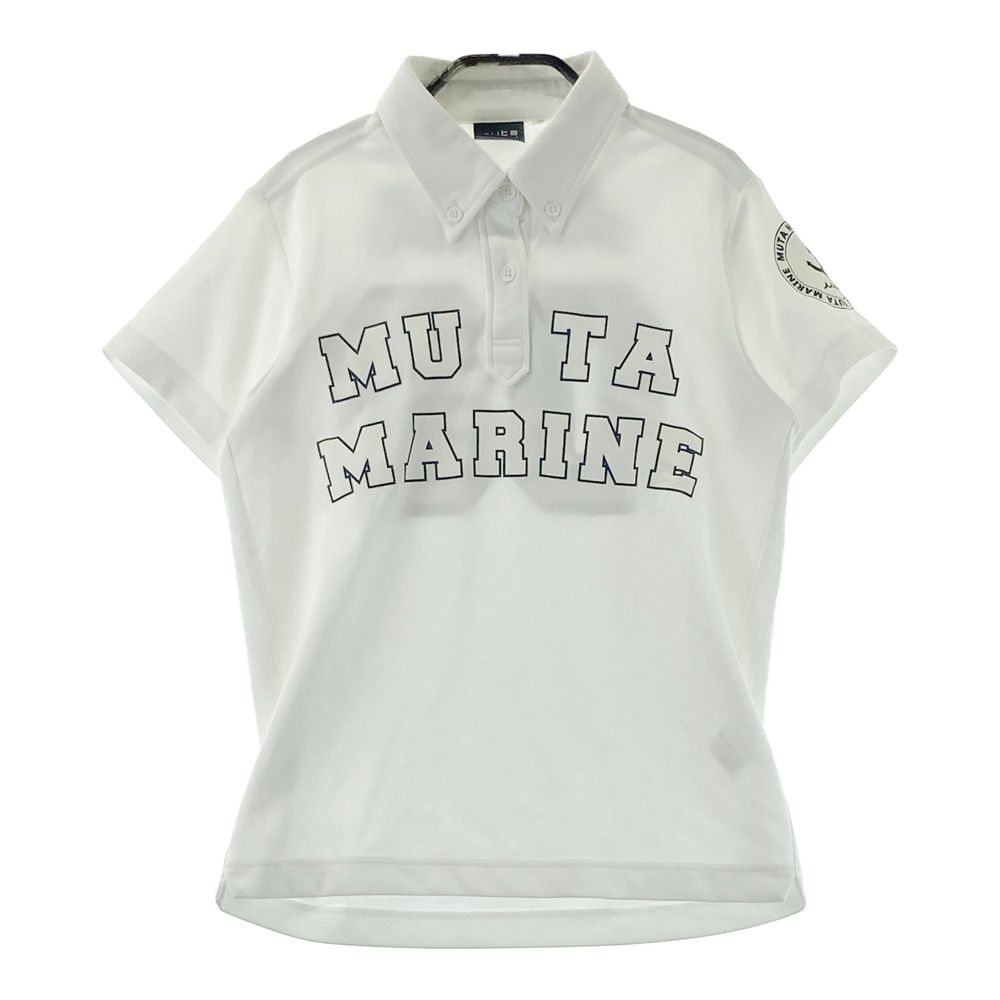 サイズ：M MUTA MARINE ムータマリン 半袖ポロシャツ ボタンダウン
