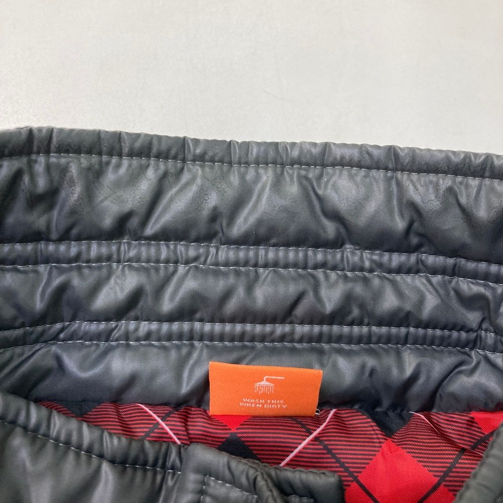 サイズ：M PUMA GOLF プーマゴルフ 中綿ベスト ヘリンボーン柄 レッド