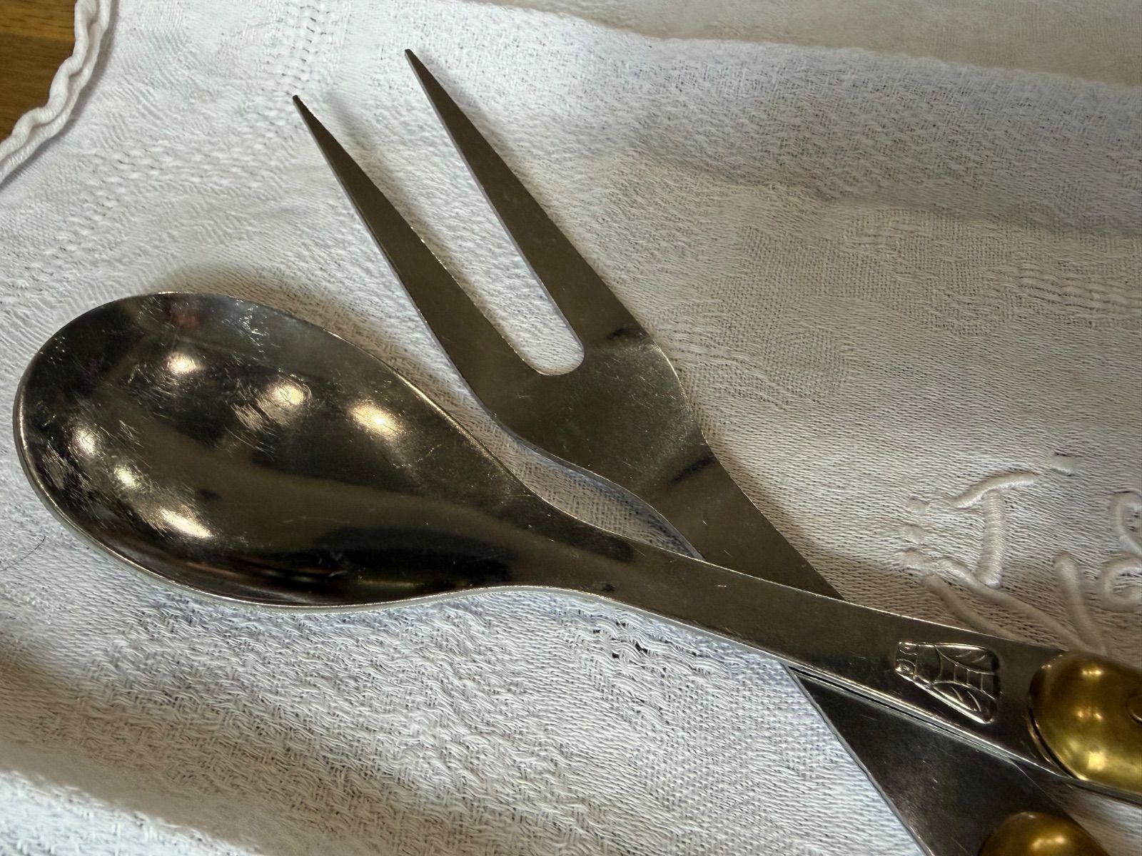 セット）フランスアンティーク ラギオールのカトラリーセット【858