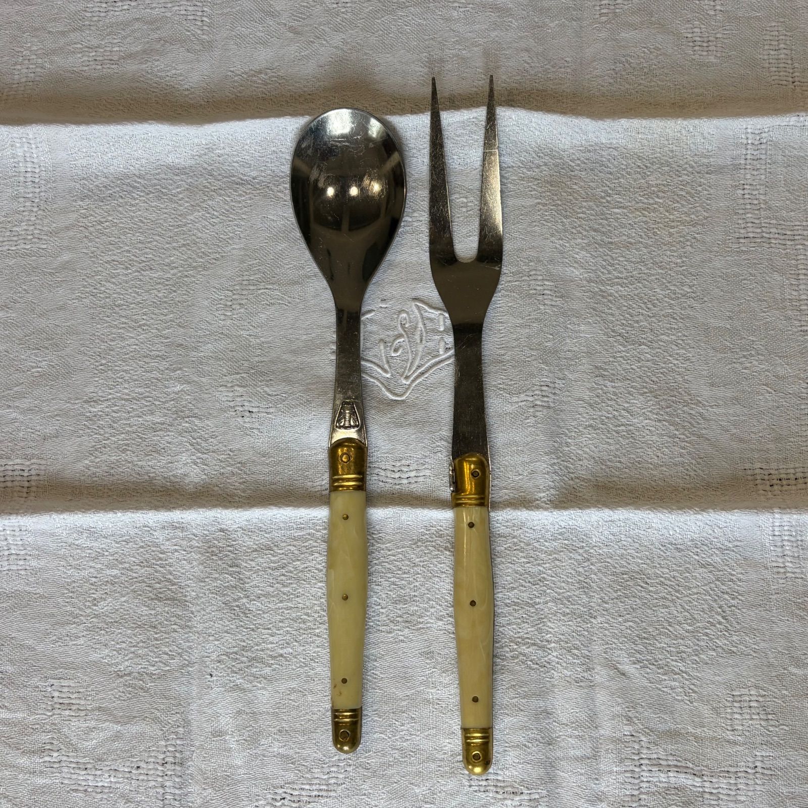 セット）フランスアンティーク ラギオールのカトラリーセット【858