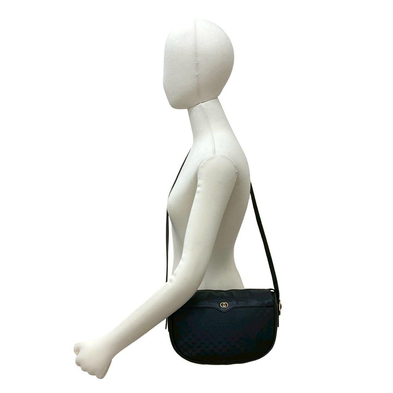 極 美品 GUCCI グッチ オールドグッチ ヴィンテージ マイクロGG ロゴ