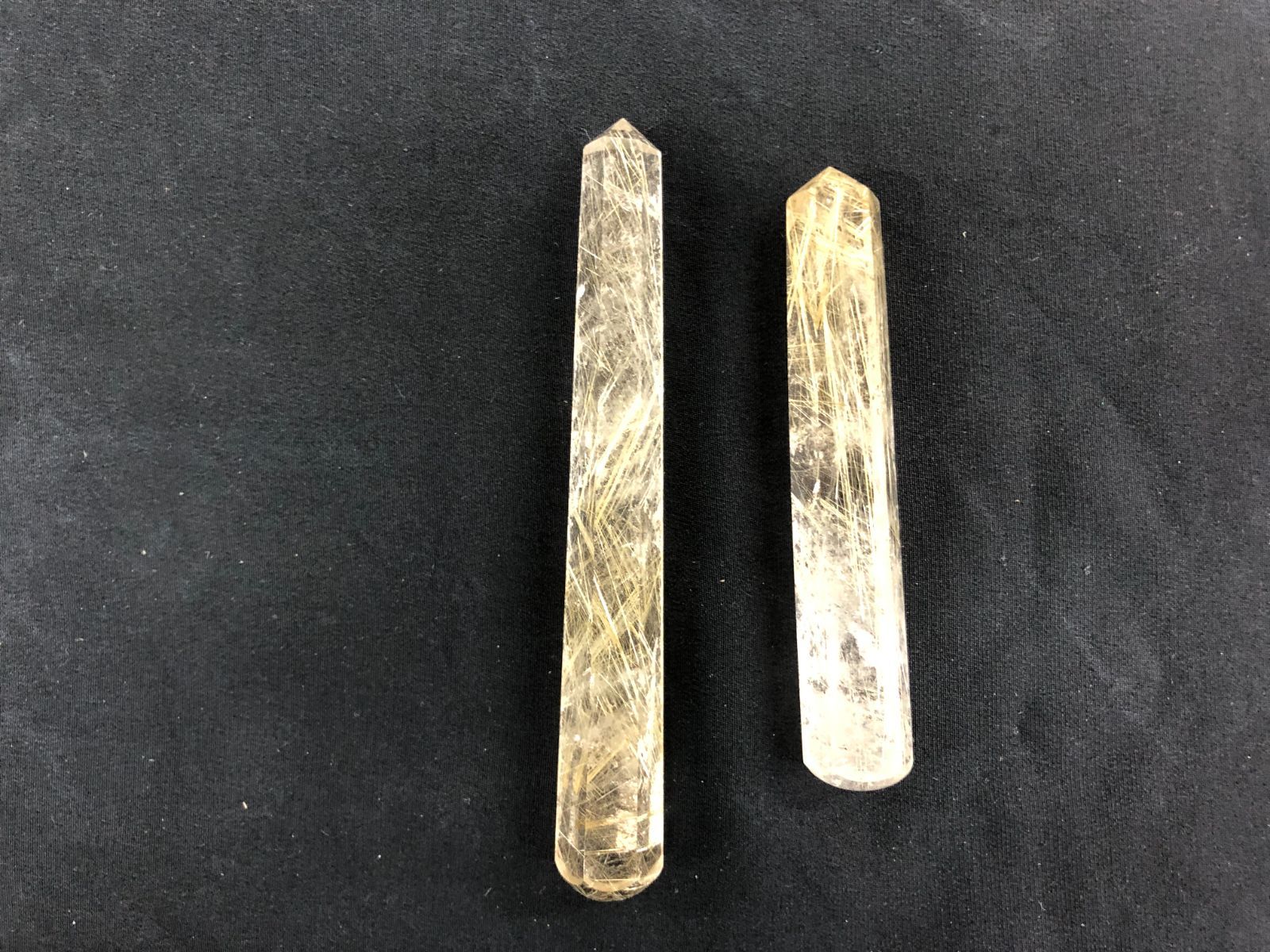 天然ルチルクオーツ 針水晶 マッサージワンドBOX ブラジル産