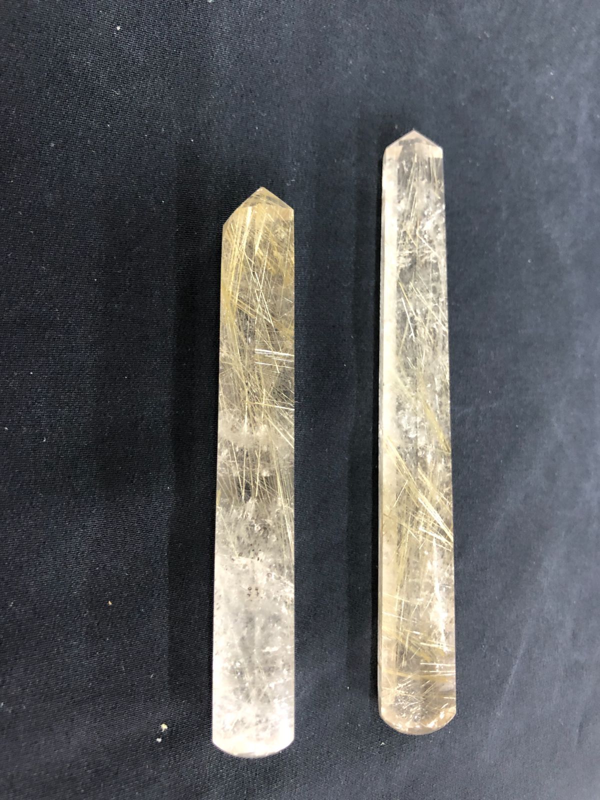 天然ルチルクオーツ（針水晶）マッサージワンドBOX/ブラジル産 - メルカリ