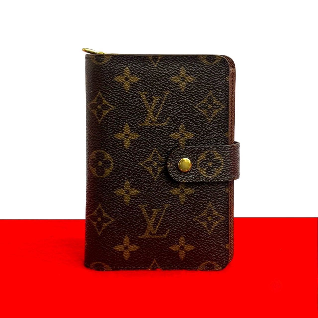 ほぼ未使用 LOUIS VUITTON ルイヴィトン ポルトパピエ ジップ